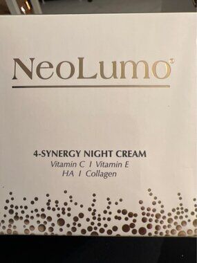 NEOLUMO 4 SYNERGY NIGHT CREAM-VITAMIN C-VITAMIN E-HA-COLLAGEN-1.7 oz / 50 ml-NEW